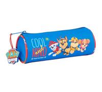 Safta - Trousse ronde scolaire Paw Patrol Cool - 20 x 7 cm, 5-14 ans, Rouge/Bleu, confortable