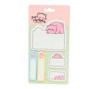 safta PEMBE THE PINK CAT - Blister avec Post-Its, idéal pour les enfants d'âge scolaire, confortable et polyvalent, qualité et résistance,