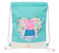 Safta Sac à dos Peppa Pig Pretty Flowers avec lanières Jaune menthe 26 x 34 x 1 cm