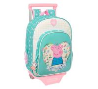 Safta Sac à dos à roulettes Peppa Pig Pretty Flowers polypropylène, PVC, acier peint Taille unique