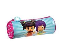 safta PINYPON Trousse Scolaire Ronde Trousse Enfant pour Enfants de 5 à 14 Ans Confortable et Polyvalent, Qualité et Résistance, 20 x 7 cm, Rose/Bleu, Rose/Bleu, Estándar, décontracté