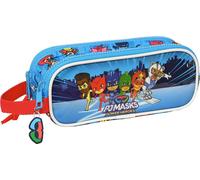 Safta Pjmasks Double Trousse à crayons Bleu Homme Bleu One Size