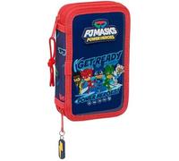 Safta PJMASKS Ready - Trousse scolaire pour enfant, avec 28 outils inclus, pratique et polyvalente, qualité et résistance, 12,5 x 4 x 19,5 cm, bleu marine, bleu marine, Estándar, Décontracté