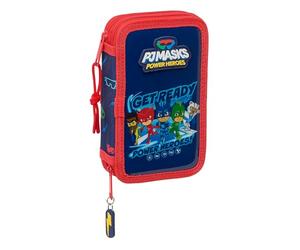 safta PJMASKS Ready - Trousse Scolaire pour Enfant, avec 28 Outils Inclus, Pratique et Polyvalente, qualité et résistance, 12,5 x 4 x 19,5 cm, Bleu Marine, Bleu Marine, Estándar, Décontracté