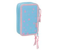 Safta Stitch Happy Pencil Case 37 Pieces Bleu Homme