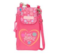 safta | Pochette téléphone avec Porte-Monnaie Feeling, Pochette à Cordon réglable, Compartiment zippé pour Monnaie, Poche pour téléphone Jusqu’à 6,9″, Dimensions 10x19 cm