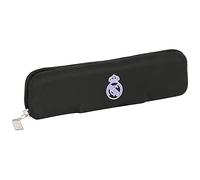 Trousse d'Ã©colier Real Madrid C.F. Noir Blanc (20 x 5.5 x 2 cm) Blanc