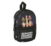 safta | Porte-Monnaie Mini Sac à Dos K-Pop Demon Hunters Sound, Mini Organiseur Scolaire Con Compartimento Principal y Poche Avant, Doble Cremallera, Ligero y Résistant, Dimensions 7x2,5x10 cm