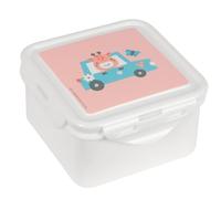 Safta PREESCOAR JIRAFA - Boîte à goûter, sac à déjeuner, qualité et résistance maximale, Recreo, 13 x 13 x 7,5 cm, corail, M, Décontracté