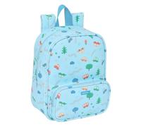 safta PREESCOAR VOITURES - Sac à dos de crèche, adaptable au chariot, nettoyage facile, idéal pour les enfants de différents âges, confortable et polyvalent, qualité et résistance, 22 x 10 x 27 cm,