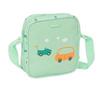 Safta PREESCOLAR COCHES - Petit sac à bandoulière pour enfant, idéal pour les enfants de 5 à 14 ans, confortable et polyvalent, qualité et résistance, 16 x 4 x 18 cm, couleur vert d'eau