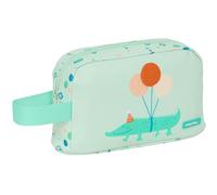 Safta PREESCOAR FIESTA - Porte-petit-déjeuner thermique, qualité et résistance maximale, porte-repas, 21,5 x 6,5 x 12 cm, vert, M, Décontracté