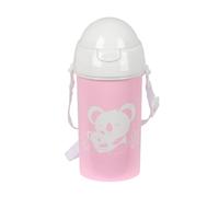 safta PREESCOLAR KOALA - Bouteille à ouverture automatique, avec paille, bouteille d'eau, sans BPA, avec bandoulière, confortable et légère, 500 ml, 7,3 x 19,5 cm, rose, M, Décontracté