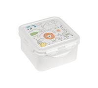 Safta PREESCOLAR ZOO - Boîte à déjeuner, sac à déjeuner, qualité et résistance maximale, Recreo, 13 x 13 x 7,5 cm, beige, M, Décontracté
