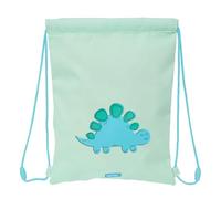 safta PREESCOAR DINO - Sac à dos plat junior, idéal pour enfants de différents âges, confortable et polyvalent, qualité et résistance, 26 x 34 cm, vert, M, Décontracté