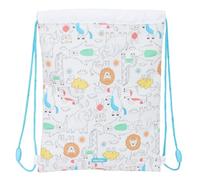 safta PREESCOLAR ZOO - Sac à dos plat junior, idéal pour enfants de différents âges, confortable et polyvalent, qualité et résistance, 26 x 34 cm, beige, M, Décontracté