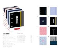 Safta - Présentoir de dossiers avec anneaux de rechange, résistant, léger, durable, de haute qualité, multicolore, M, Décontracté