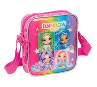safta RAINBOW HIGH SHINE - Petit sac à bandoulière pour enfant, idéal pour les enfants de 5 à 14 ans, confortable et polyvalent, qualité et résistance, 16 x 4 x 18 cm, multicolore, M, Décontracté