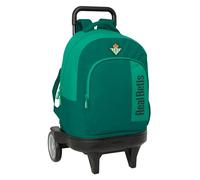 Safta Real BETIS BALOMPIÉ - Grand sac à dos à roulettes, compact évolution, amovible, idéal pour les enfants de différents âges, confortable et polyvalent, qualité et résistance, 33 x 22 x 45 cm, Vert