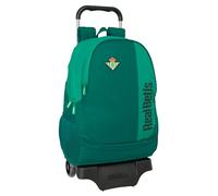 safta Real BETIS BALOMPIÉ - Grand sac à dos avec chariot, idéal pour les enfants de différents âges, confortable et polyvalent, qualité et résistance, 30 x 14 x 43 cm, Vert d'eau, M, Décontracté