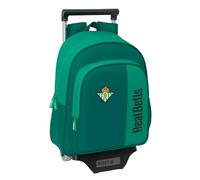 safta Real Betis Balompié - Sac à dos pour enfant avec chariot 705, idéal pour les enfants de différents âges, confortable et polyvalent, qualité et résistance, 28 x 10 x 34 cm, vert aqua, M
