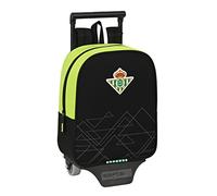 Safta Real Betis Balompie Mini 232 6l 22x27x10 Cm Wheeled Backpack Noir