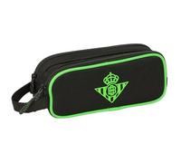 REAL BETIS BALOMPIÉ - Trousse double enfant, trousse pour enfant, idéale pour les enfants d'âge scolaire, confortable et polyvalente, qualité et résistance, 21 x 6 x 8 cm