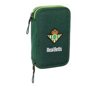 safta Real Betis BALOMPIÉ - Trousse Scolaire pour Enfant, avec 28 Outils Inclus, idéale pour Les Enfants de 5 à 14 Ans, Confortable et Polyvalente, qualité et résistance, 12,5 x 4 x 19,5 cm, Couleur
