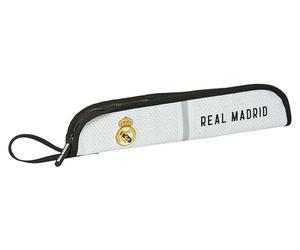 Safta Real Madrid 1ère équipe 24/25 - Porte-flûtes, Trousse de qualité et résistance maximale, flûte, Instrument de Musique, 37 x 2 x 8 cm, Blanc/Gris, Blanc/Gris, Estándar, Décontracté