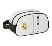 Safta Real Madrid 1ère équipe 24/25 - Trousse Scolaire Moyenne avec poignée, Trousse pour Enfant, Adaptable au Chariot, Facile à