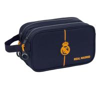 Safta Real Madrid 2e équipe 24/25 - Grande Trousse Scolaire pour Enfant, Adaptable au Chariot, idéale pour Les Enfants de 5 à 14 Ans, Confortable et Polyvalente, 26 x 12,5 x 15 cm, Couleur Bleu