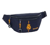 Safta Real Madrid 2e équipe 24/25 - Sac Banane avec Poche extérieure, idéal pour Jeunes et Enfants de différents âges, Confortable et Polyvalent, qualité et résistance, 23 x 9 x 12 cm, Couleur Bleu
