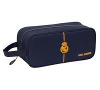 Safta Real Madrid 2ème équipe 24/25 - Sac à chaussures moyen, multifonction, sport, extrascolaire, football, confortable et polyvalent, 34 x 14 x 15 cm, bleu marine, bleu marine, Estándar, Décontracté