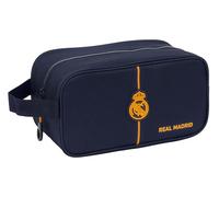 Safta Real Madrid 2ème équipe 24/25 - Sac à Chaussures Moyen, Multifonction, Sport, extrascolaire, Football, Confortable et Polyvalent, 29 x 14 x 15 cm, Couleur Bleu Marine, Bleu Marine, Estándar,