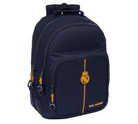 Safta Real Madrid 2ème équipe 24/25 - Sac à dos scolaire pour enfants, idéal pour enfants de différents âges, confortable et polyvalent, qualité et résistance, 32 x 15 x 42 cm, couleur bleu marine,