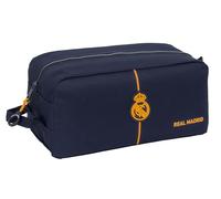 Safta Real Madrid 2nd Team 24/25 - Medium Shoe Rack, Multi-Purpose, Pencil Case, Sport, Extracturcular Football, Comfortable and Versatile, 34 x 18 x 15 cm, Navy Blue, Navy, Standard, Casual