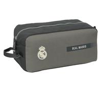 Safta Real Madrid 3ème équipe 24/25 - Sac à Chaussures Moyen, Multifonction, Sport, extrascolaire, Football, Confortable et Polyvalent, 34 x 18 x 15 cm, Gris, M, Décontracté
