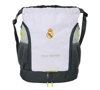 safta Real Madrid Equiipacion 25/26 Sac à dos idéal pour les enfants de différents groupes d'âge, confortable et polyvalent, qualité et résistance, 34 x 15 x 43 cm, blanc, M, décontracté, Blanc., m