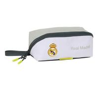 safta Real Madrid EQUIPACIÓN 25/26 - Grande Trousse carrée, idéale pour Les Enfants d'âge Scolaire, Confortable et Polyvalente, qualité et résistance, 22 x 10 x 10 cm, Blanc, M, Décontracté