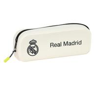 safta Real Madrid EQUIPACIÓN 25/26 Trousse carrée en Silicone, idéale pour Les Enfants d'âge Scolaire, Confortable et Polyvalente, qualité et résistance, 18,5 x 5,5 x 7,5 cm, Blanc, M, Décontracté