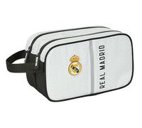 Safta Trousse scolaire Real Madrid First Kit 24/25 avec 2 fermetures éclair - Taille unique