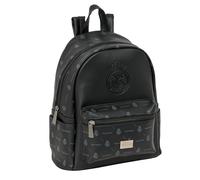 safta Real Madrid - Mini sac à dos pour un usage quotidien, idéal pour les enfants de différents âges, confortable et polyvalent, qualité et résistance, 24 x 12 x 28 cm