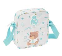 Real Madrid PREESCOAR BLANC - Petit sac à bandoulière pour enfant, idéal pour les enfants de 5 à 14 ans, confortable et polyvalent, qualité et résistance, 16 x 4 x 18 cm