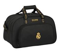 Safta Real Madrid Sac de Sport idéal pour Enfants de différents âges Confortable et Polyvalent Qualité et résistance Noir 40 x 23 x 24 cm, Noir, Estándar, Décontracté