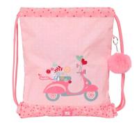 safta Moos Passion - Grand sac à dos plat pour enfants de différents âges, tissu recyclable, confortable et polyvalent, qualité et résistance, 35 x 40 cm, multicolore, M, Décontracté