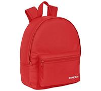 Safta - Mini sac à dos Carrefour - Confortable, polyvalent 27 x 10 x 32 cm Rouge