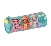 Safta Rainbow High Paradise Trousse Ronde pour Enfants de 5 à 14 Ans, Confortable et Polyvalente, qualité et résistance, 20 x 7 cm, Bleu Turquoise, Bleu Turquoise, Estándar, Trousse à Crayons