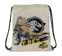 Safta Grand sac à dos plat Jurassic World Warning 35 x 40 cm Gris Taille unique