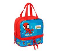 SPIDEY Sac à goûter, qualité et résistance maximale, pour repas, loisirs, goûter et petit déjeuner, 20 x 15 x 20 cm