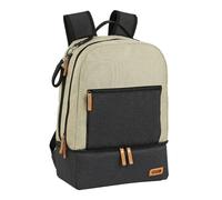 Sac de Sport avec Porte-Chaussures Safta Beige Gris foncé